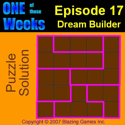 One of those Weeks episode 17 Puzzle Solution