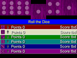 Threes dice game